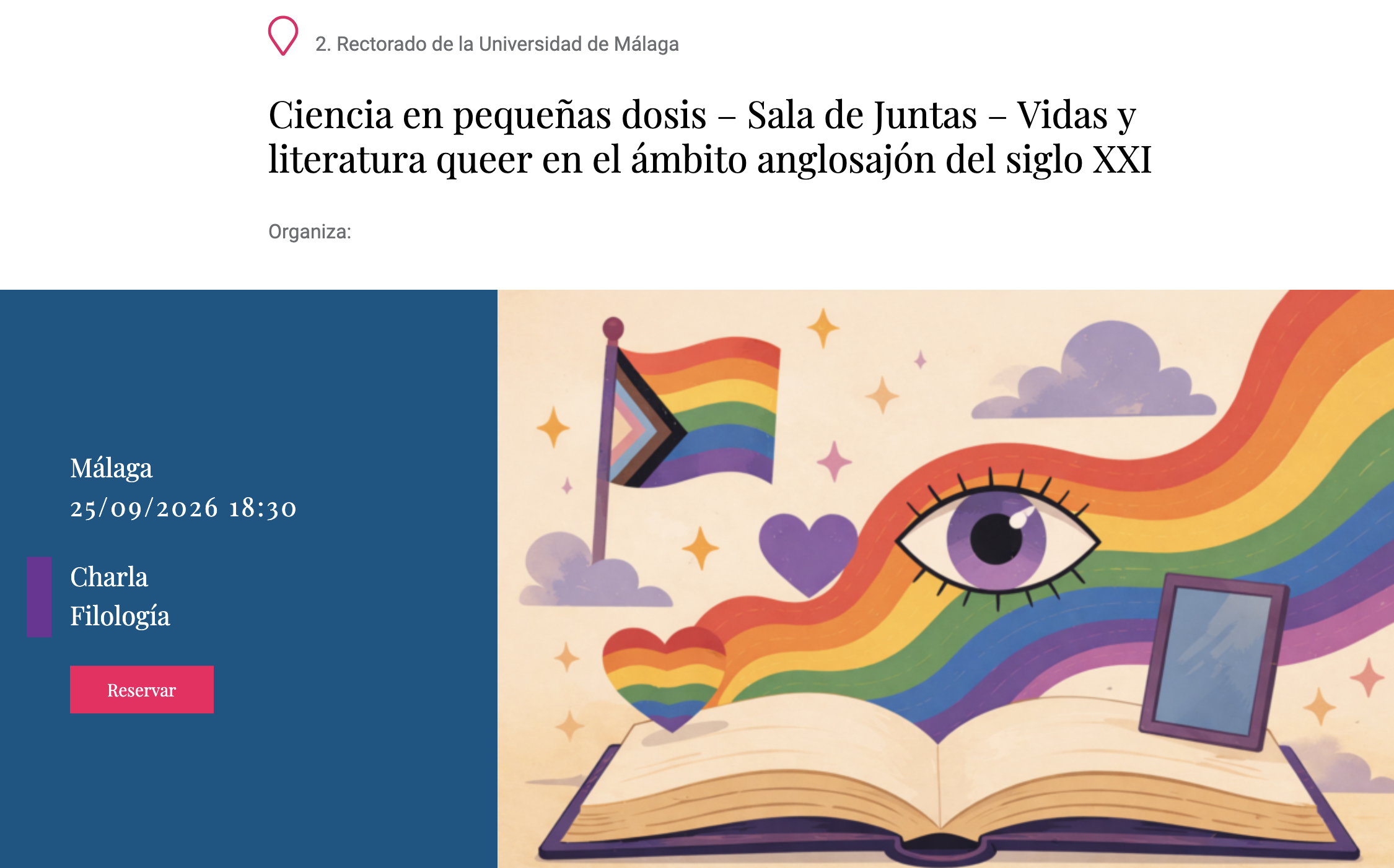 La Noche Europea de l@s Investigador@s 2026 – Vidas y literatura queer en el ámbito anglosajón del siglo XXI